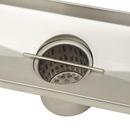 Signature Hardware Brushed Stainless Steel 60 in. Linear Shower Drain with Drain Flange 