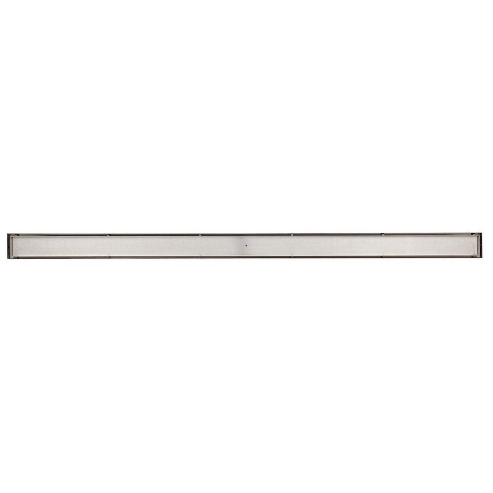 Signature Hardware Brushed Stainless Steel 60 in. Linear Shower Drain with Drain Flange 