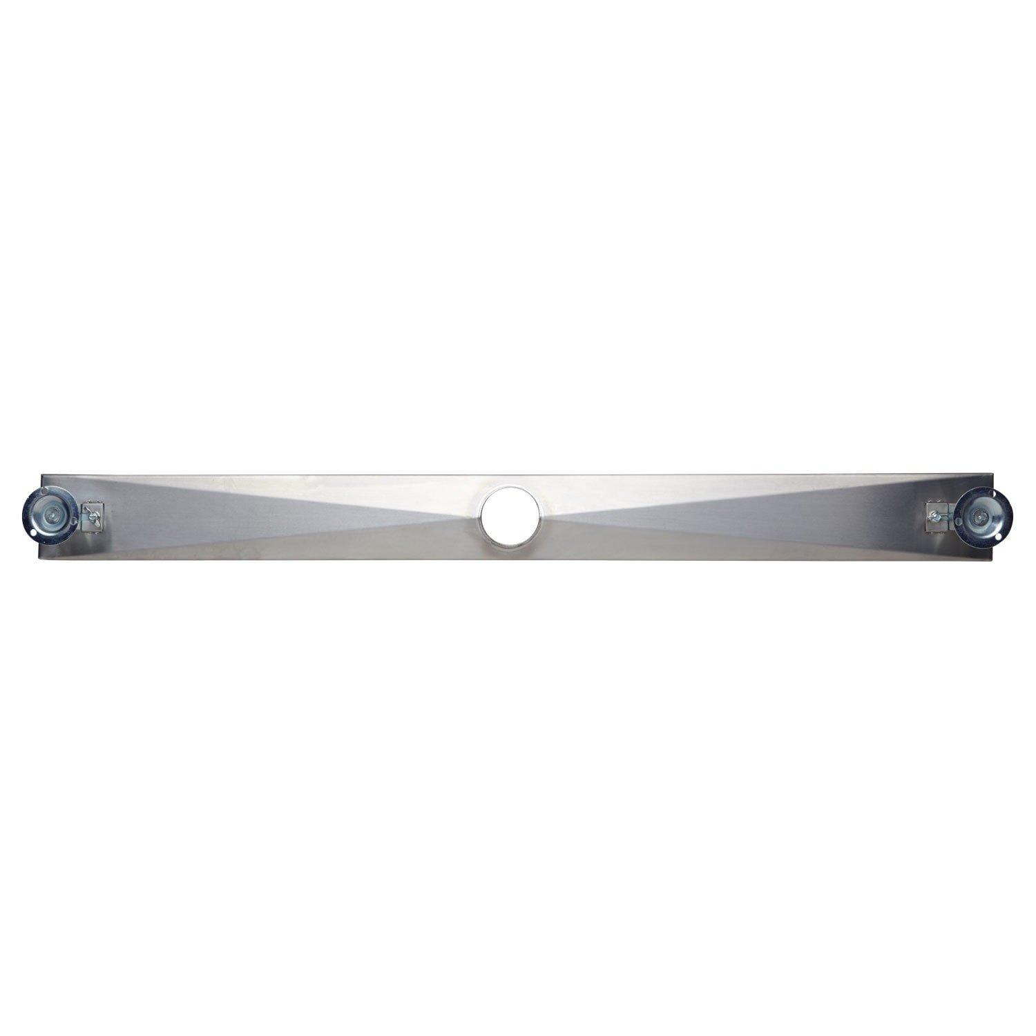 Signature Hardware Brushed Stainless Steel 36 in. Linear Shower Drain with Drain Flange 