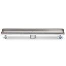Signature Hardware Brushed Stainless Steel 36 in. Linear Shower Drain with Drain Flange 
