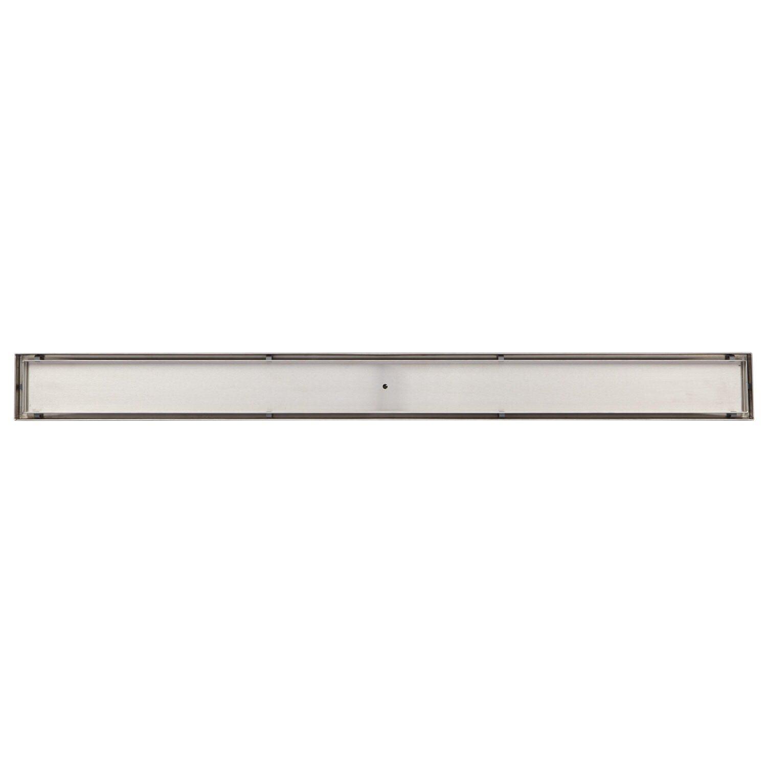 Signature Hardware Brushed Stainless Steel 36 in. Linear Shower Drain with Drain Flange 