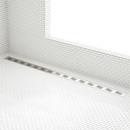 60  LICATA LINEAR SHOWER DRAIN - WITH DRAIN FLANGE - BRUSHED STAINLESS STEEL