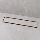 Signature Hardware Brushed Stainless Steel 18 in. Linear Shower Drain with Drain Flange 