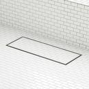 Wide Linear Tile-In Shower Drain with Drain Flange Brushed Stainless Steel