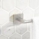 Signature Hardware Brushed Nickel Towel Bar in Matte Black 