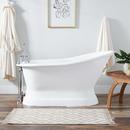 60 x 30-1/2 in. Freestanding Bathtub End Drain in White