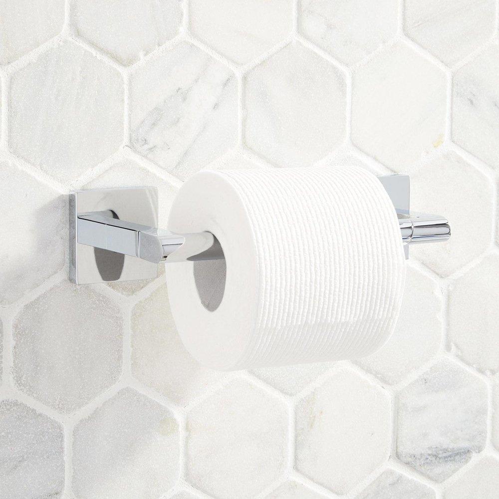Signature Hardware Chrome Wall Toilet Tissue Holder 