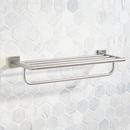 Signature Hardware Brushed Nickel 23-5/8 in. Towel Holder 