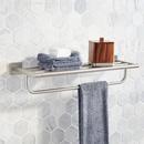 Signature Hardware Brushed Nickel 23-5/8 in. Towel Holder 