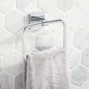 Signature Hardware Chrome Square Closed Towel Ring 