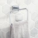 Square Closed Towel Ring in Polished Chrome