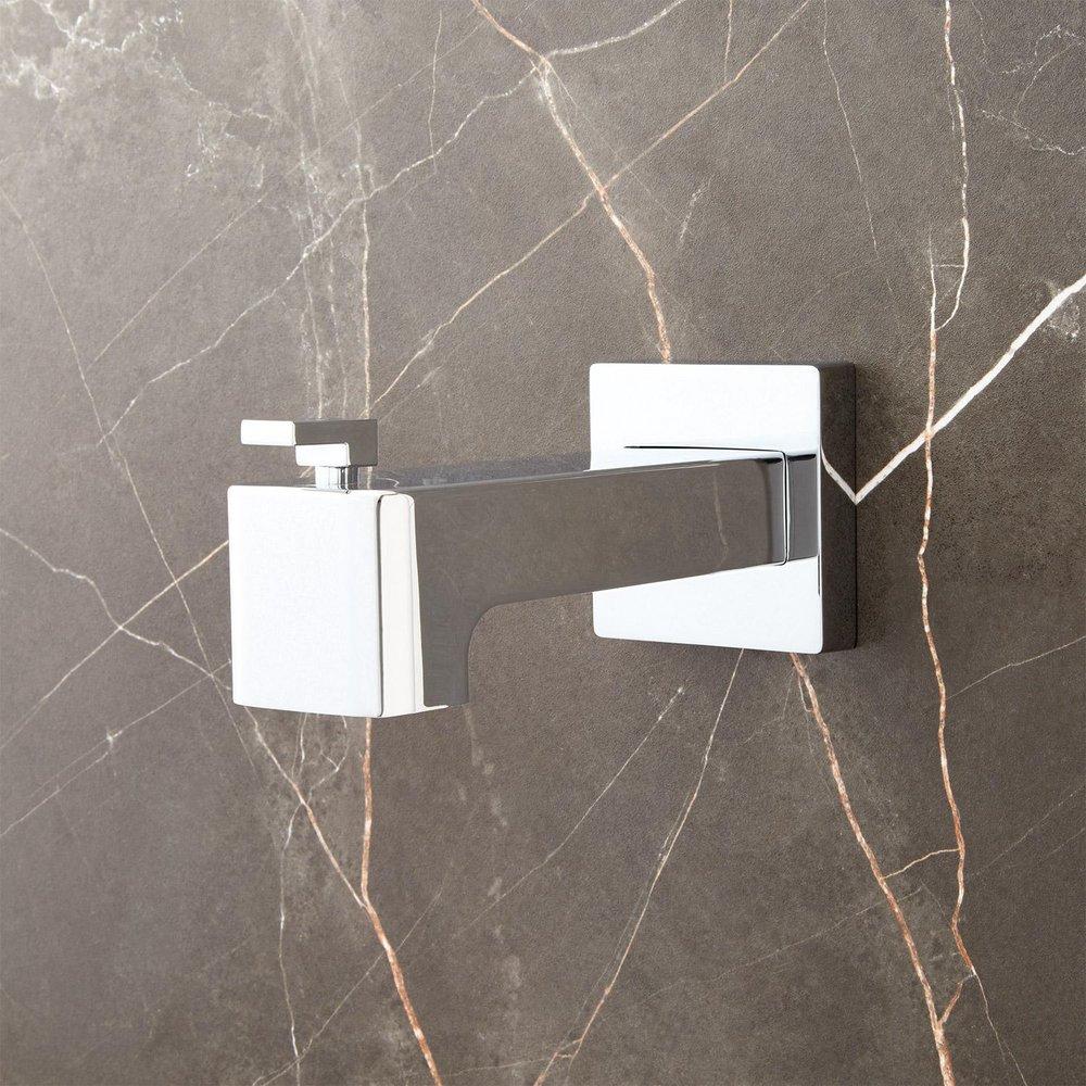 Signature Hardware Polished Chrome Diverter Tub Spout 