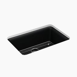 27-1/2 in. Undermount Neoroc Single Bowl Kitchen Sink in Matte Black