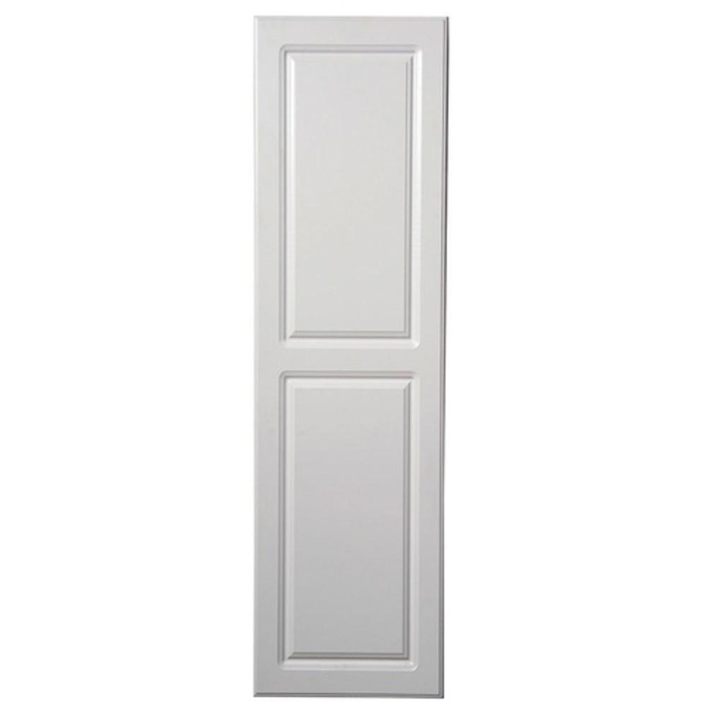 Iron-A-Way Raised White 60-5/8 x 15 in. Wall Mount Ironing Center with Left Hand Hinge Door 