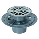 2 - 3 in. PVC Round Stamped Shower Drain in Polished Chrome