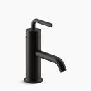 Single Handle Monoblock Bathroom Sink Faucet in Matte Black