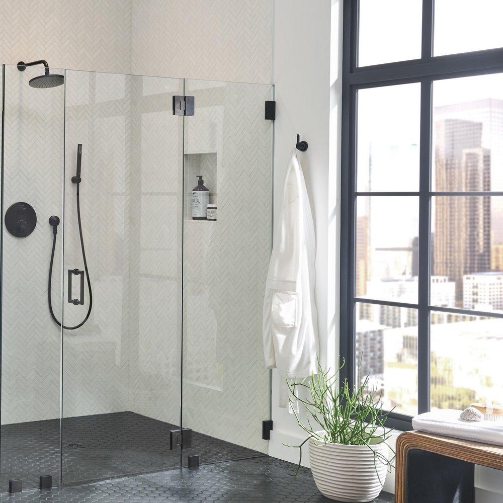 American Standard Matte Black 2 Robe Hook 