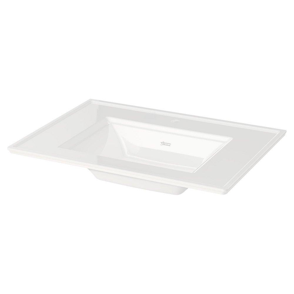 American Standard White 31 x 22-1/2 x 7 in. 1-Bowl Vitreous China Vanity Top 