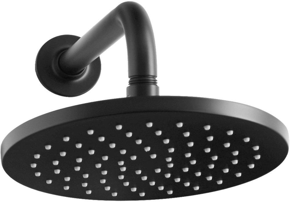 American Standard Matte Black Single Full Showerhead 