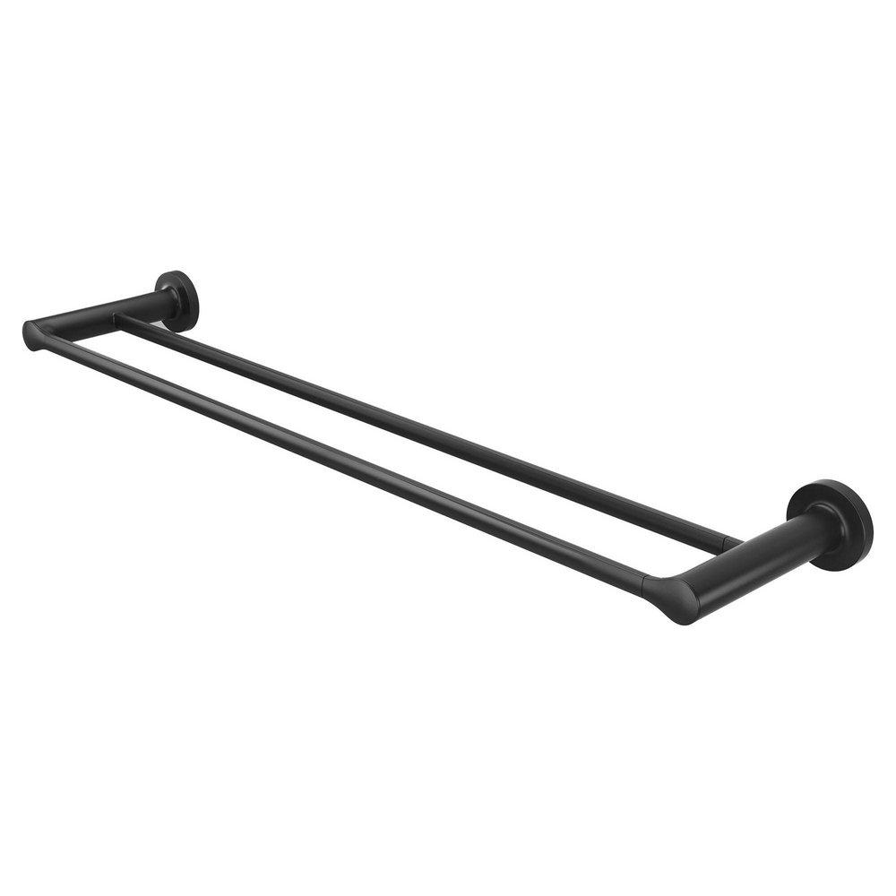 American Standard Matte Black 24 in. Towel Bar 