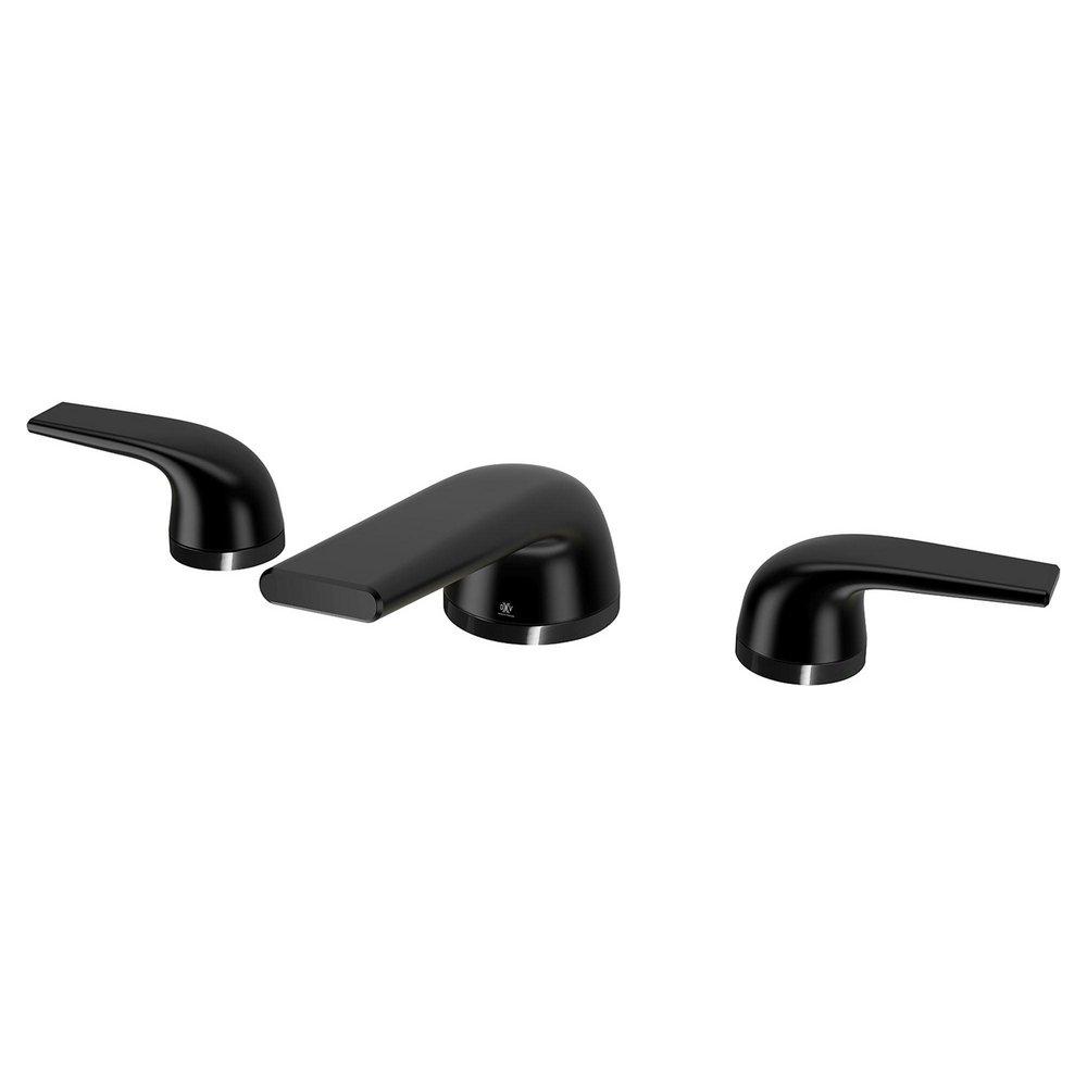 Two Handle Widespread Bathroom Sink Faucet in Matte Black 