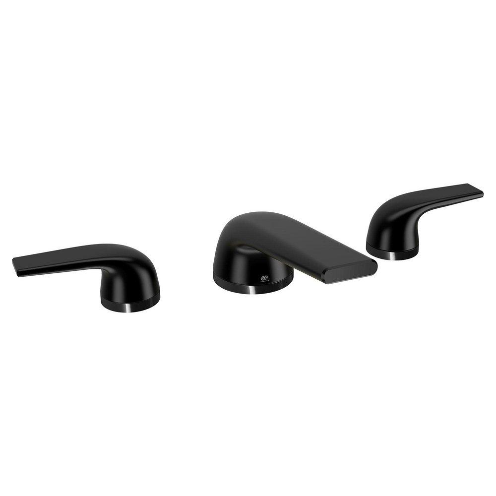 Two Handle Widespread Bathroom Sink Faucet in Matte Black 