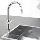 GROHE StarLight Chrome Single Handle Pull Out Kitchen Faucet 