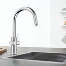 GROHE StarLight Chrome Single Handle Pull Out Kitchen Faucet 