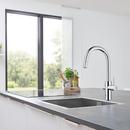 GROHE StarLight Chrome Single Handle Pull Out Kitchen Faucet 