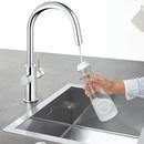 GROHE StarLight Chrome Single Handle Pull Out Kitchen Faucet 