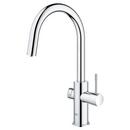 GROHE StarLight Chrome Single Handle Pull Out Kitchen Faucet 