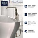 GROHE Brushed Nickel Single Handle Tub Faucet (Trim Only) 