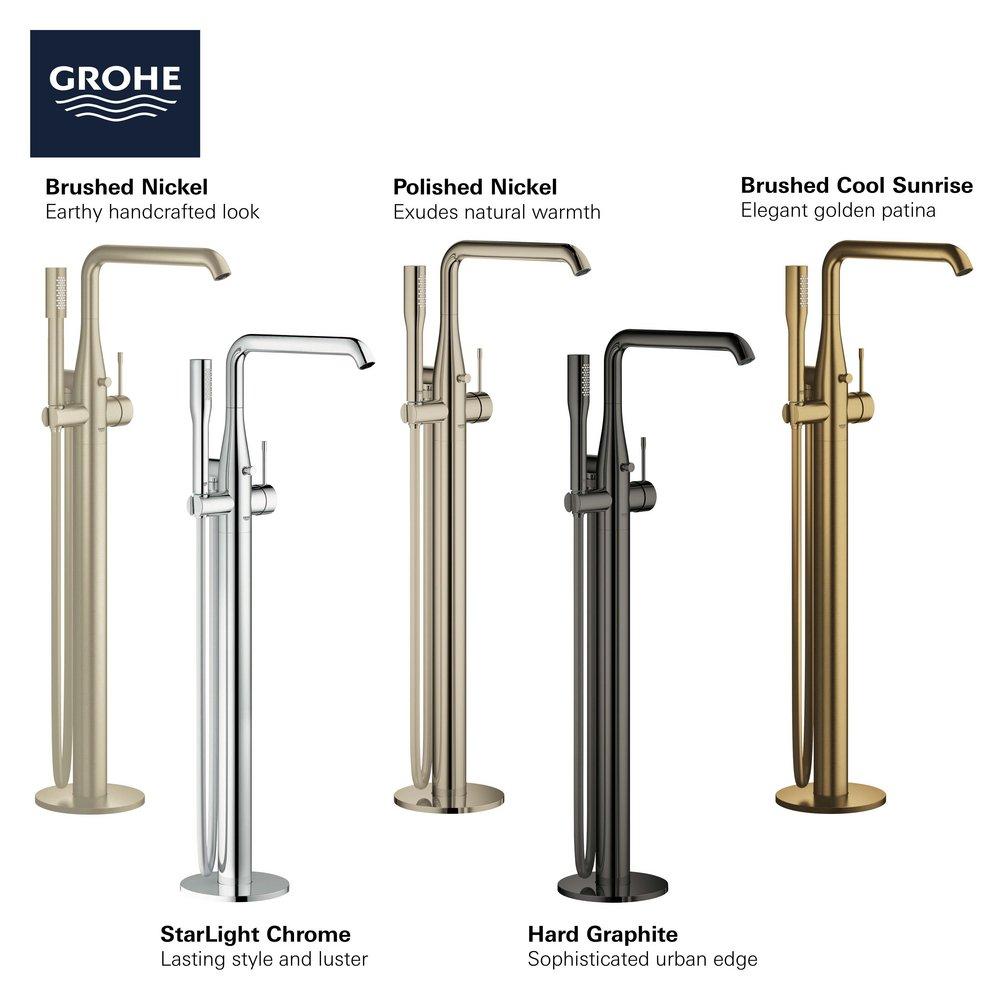 GROHE Brushed Nickel Single Handle Tub Faucet (Trim Only) 