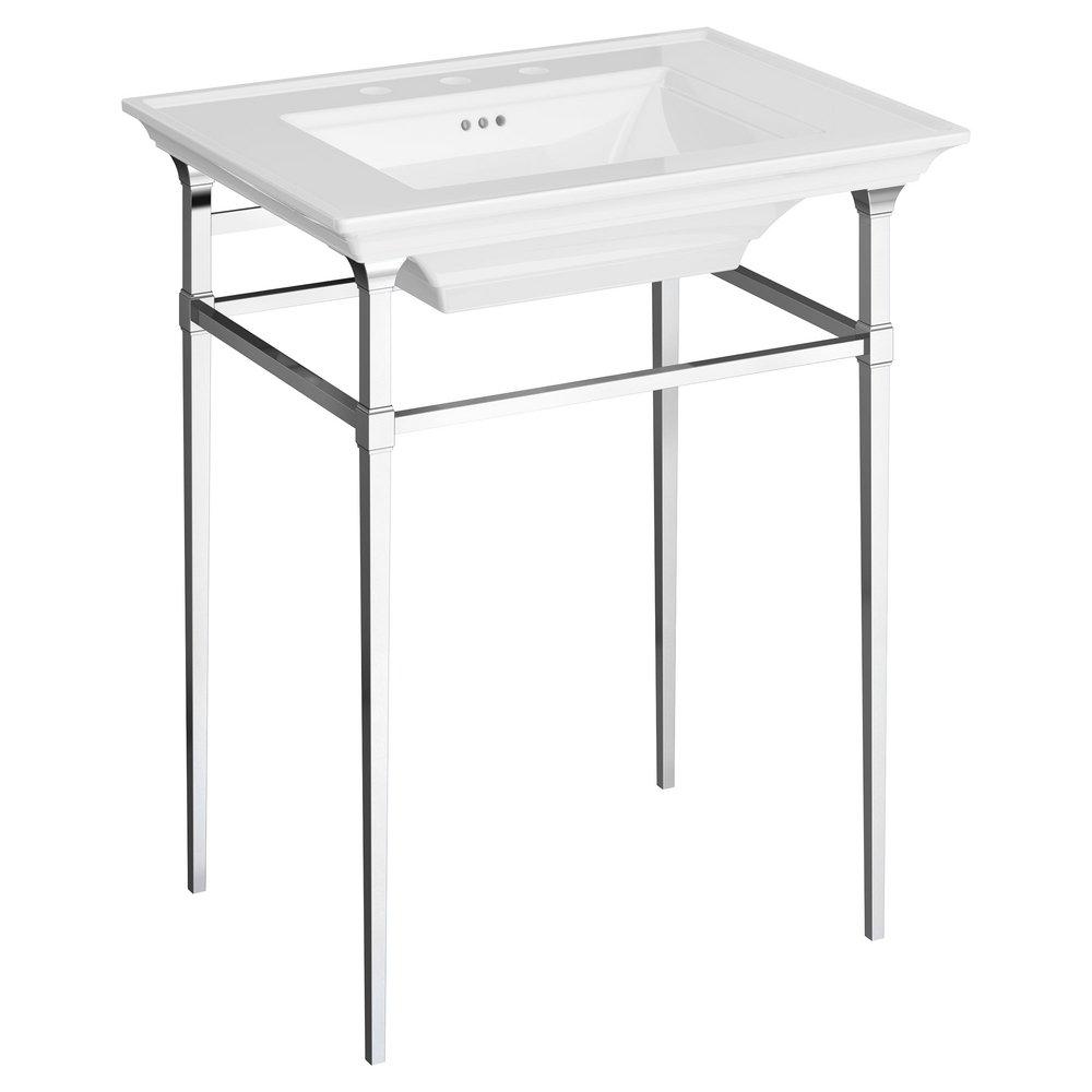 American Standard Polished Chrome Console Table for 0297008 S Pedestal Top Sink 