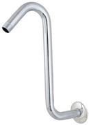 1/2 x 11 in. Brass S-Shaped Shower Arm and Flange in Chrome Plated