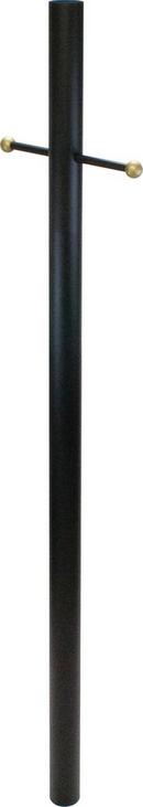 Liteco Black 84 in. Light Post and Arm 