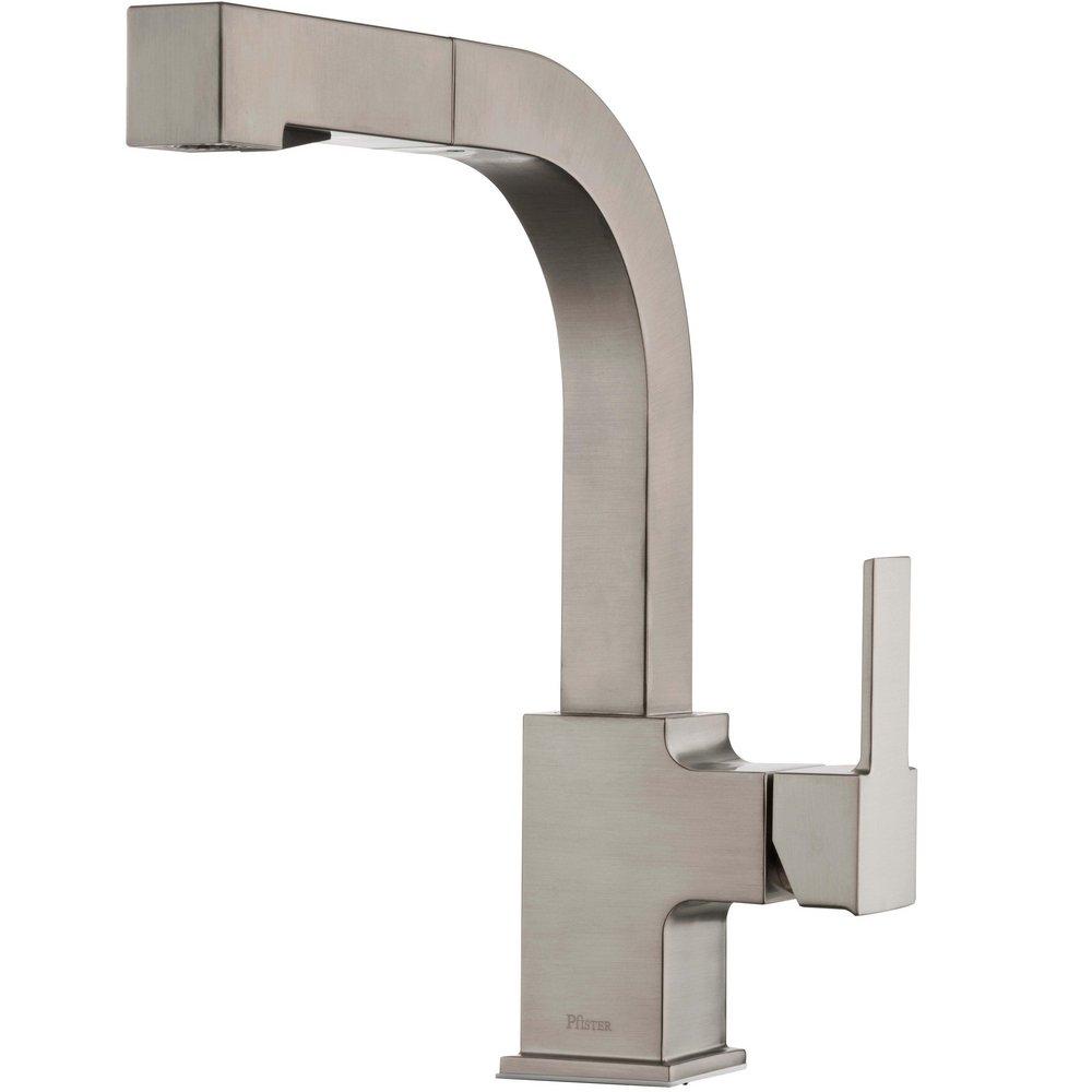 Pfister Stainless Steel Single Handle Pull Out Kitchen Faucet 