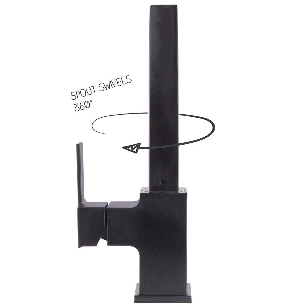 Pfister Matte Black Single Handle Pull Out Kitchen Faucet 