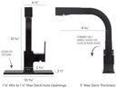 Pfister Matte Black Single Handle Pull Out Kitchen Faucet 