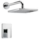 1.8 gpm 1-Function Wall Mount Pressure Balance Shower Faucet with Single Lever Handle in Polished Chrome