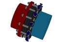 12 in. Ductile Iron Wedge Action Flanged Universal Joint with SBR Rubber O-Ring