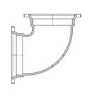 Tyler Union Mechanical Joint Ductile Iron C153 Short Body 90 Degree Bend (Less Accessory) 