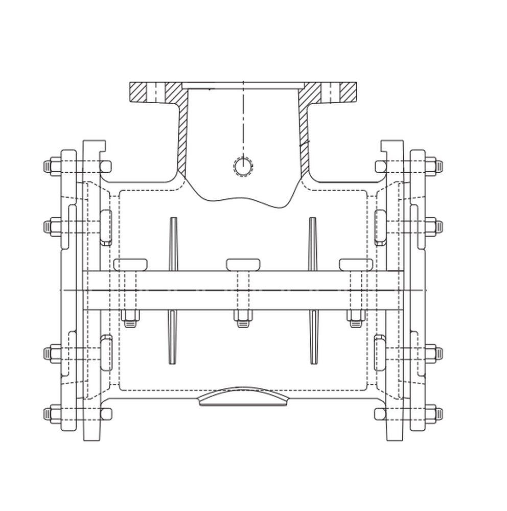 Tyler Union Mechanical Joint Reducing AWWA Ductile Iron C153 Long Sleeve 
