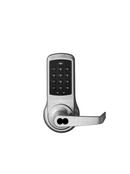 1-3/4 in. Grade 1 Push-Button Keypad Electronic Keyless Lock in Satin Chrome