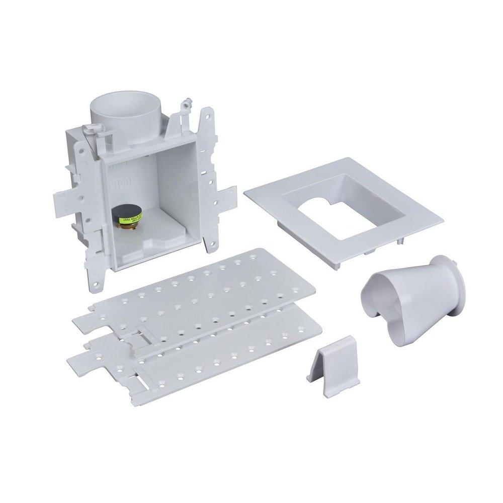 Oatey&reg; White 3-19/50 x 8 x 4-17/20 in. Washing Machine Brass Adapter 