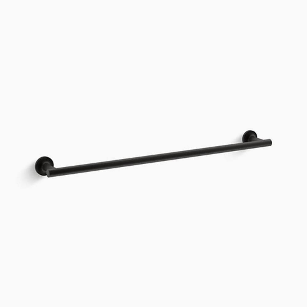 KOHLER Matte Black 24 in. Towel Bar 