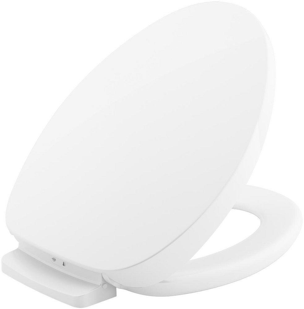 KOHLER White Elongated Closed Front with Cover Toilet Seat 