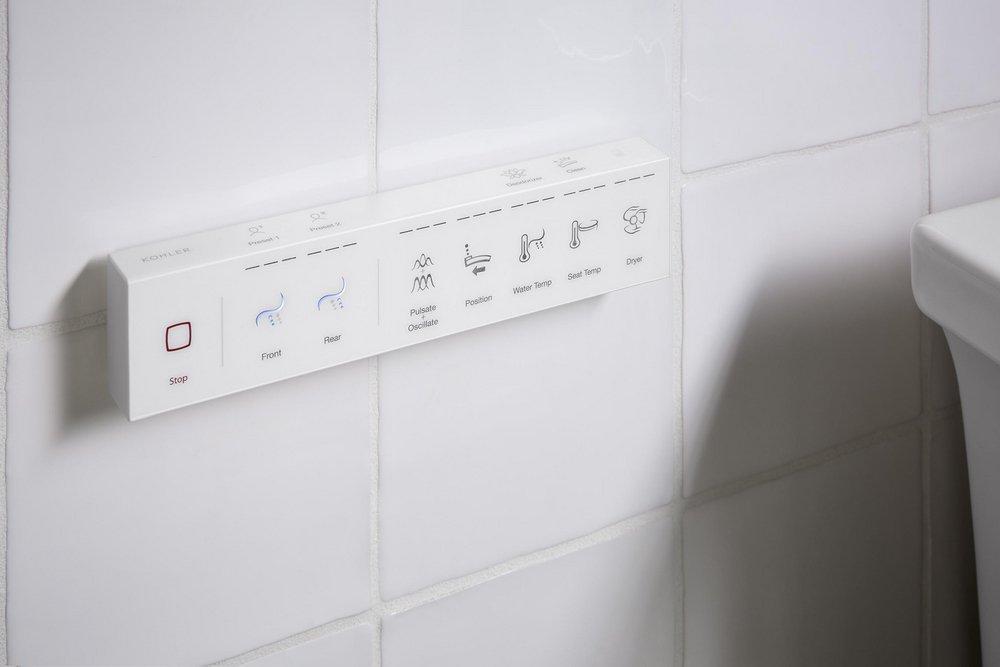 KOHLER White Elongated Closed Front with Cover Toilet Seat 