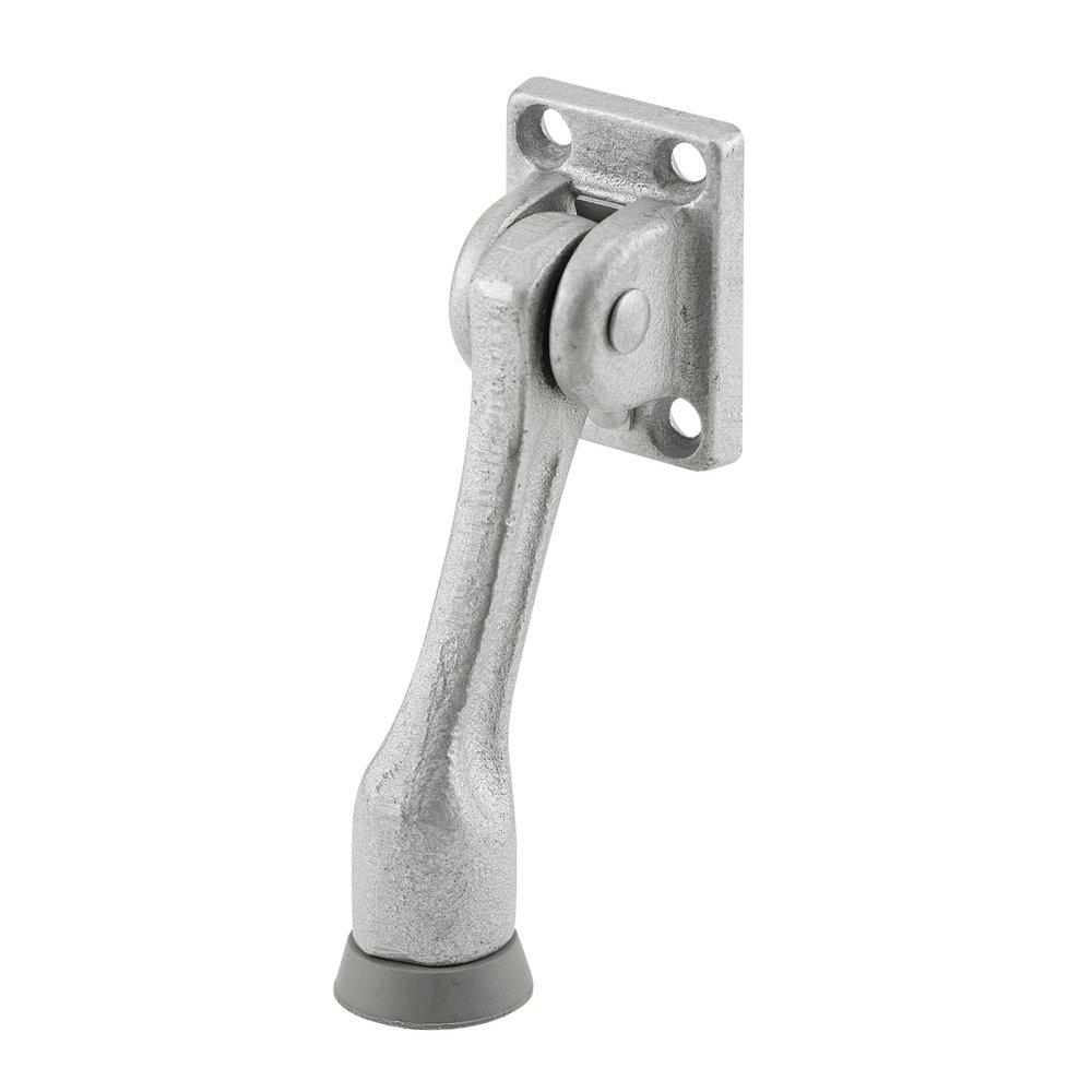 Prime-Line Aluminum Kickdown Cast Iron Door Holder with Rubber Stop 