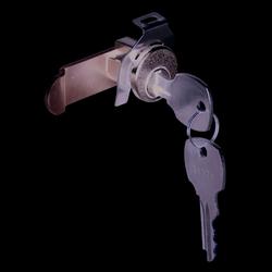 Mailbox Lock in Nickel